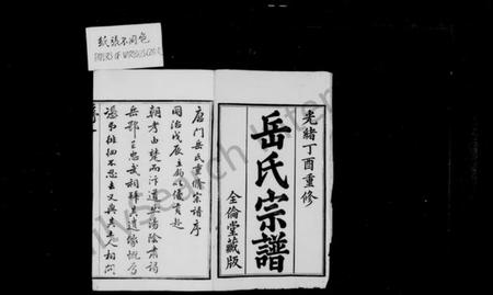 江苏岳氏族谱-唐门岳氏宗谱 [24卷,首1卷](别名：岳氏宗谱).pdf电子版插图2