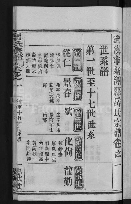 湖北岳氏族谱-岳氏宗谱 [3卷,首1卷](别名：武汉市新洲县岳氏宗谱).pdf电子版插图3