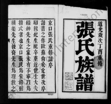 江苏张氏族谱-京口张氏重修族谱 [4卷](别名：张氏族谱).pdf电子版插图1
