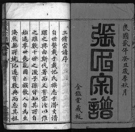 湖北张氏族谱-张氏宗谱 [10卷,首3卷](别名：Zhang Shi Zong Pu、张氏宗谱).pdf电子版插图1