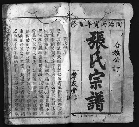 湖北张氏族谱-张氏宗谱 [残卷](别名：Zhang Shi Zong Pu、张氏宗谱).pdf电子版插图1