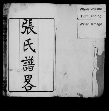 湖北张氏族谱-张氏谱略 [22卷,首3卷,末1卷](别名：楚黄张氏谱畧).pdf电子版插图1