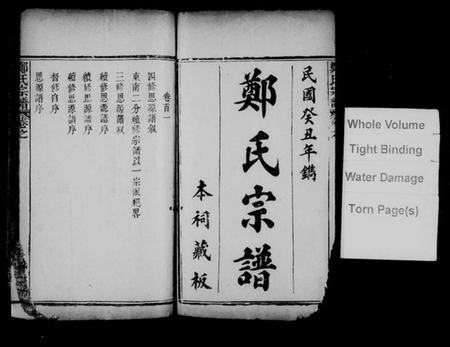 湖北郑氏族谱-黄岗郑氏思源宗谱 [18卷,首4卷](别名：郑氏宗谱、郑氏思源宗谱).pdf电子版插图1