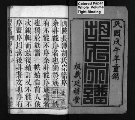 湖北胡氏族谱-胡氏宗谱 [20卷,首4卷](别名：Hu Shi Zong Pu).pdf电子版插图2