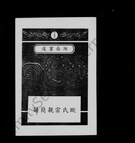 湖南欧氏族谱-欧氏宗亲简谱.pdf电子版插图3