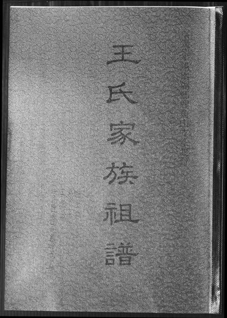 浙江王氏族谱-王氏家族祖谱.pdf电子版