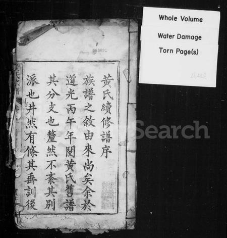 中国黄氏族谱-黄氏宗谱(别名：黄氏续修谱).pdf电子版插图1