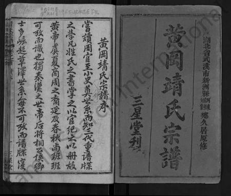 湖北靖氏族谱-黄冈靖氏宗谱 [24卷,首1卷](别名：靖氏宗谱).pdf电子版插图1