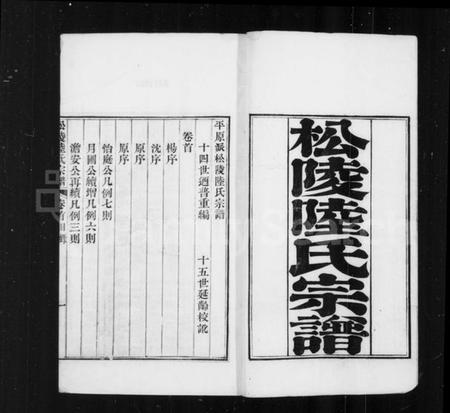 江苏陆氏族谱-松陵陆氏宗谱 [12卷,首1卷](别名：陆氏宗谱、平原派松陵陆氏宗谱).pdf电子版插图1