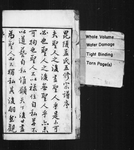 江苏孟氏族谱-孟氏宗谱 [12卷,首末各1卷](别名：毘陵孟氏五修宗谱).pdf电子版插图1