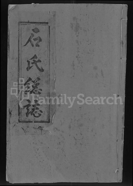 湖北石氏族谱-石氏总志(武威石氏二十六户大成家乘).pdf电子版