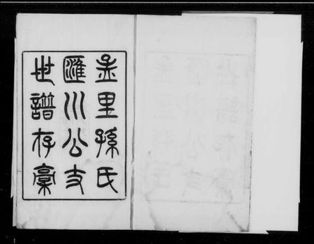 江苏孙氏族谱-孟里孙氏汇川公支世谱存稿(别名：孙氏支谱存稿).pdf电子版