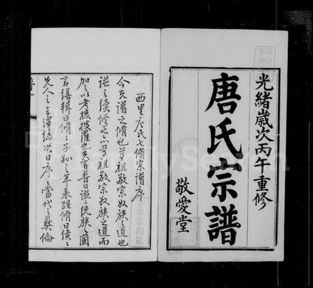 江苏唐氏族谱-前洲西里唐氏宗谱 [12卷](别名：唐氏宗谱).pdf电子版插图3