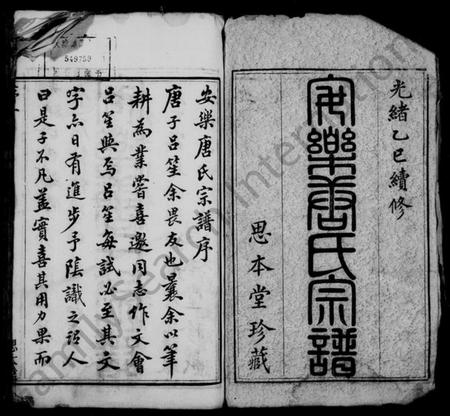 江苏唐氏族谱-安乐唐氏宗谱 [20卷](别名：唐氏宗谱).pdf电子版插图2