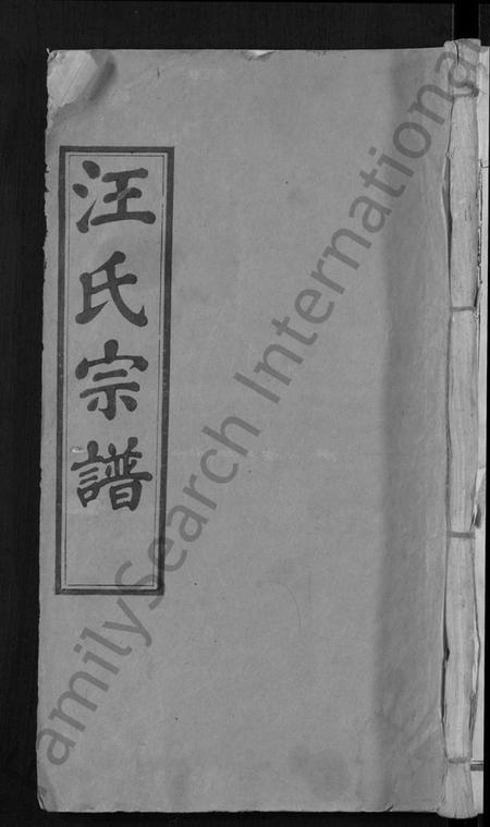 湖北汪氏族谱-汪氏宗谱 [14卷](别名：Wang Shi Zong Pu).pdf电子版