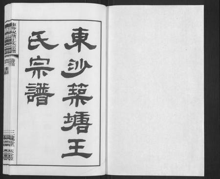 江苏王氏族谱-东沙祝塘王氏宗谱[33卷首1卷](别名：Dong Sha Zhu Tang Wang Shi Zong Pu、东沙筑塘王氏宗谱).pdf电子版插图1
