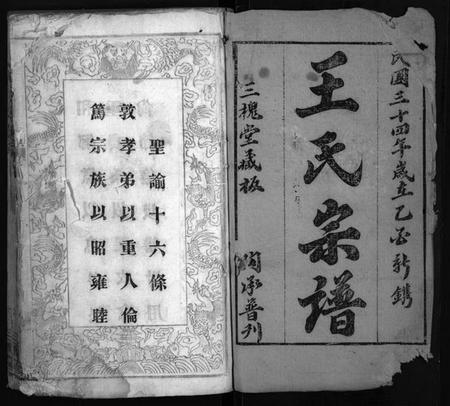 湖北王氏族谱-王氏宗谱 [5卷,首1卷](别名：Wang Shi Zong Pu).pdf电子版插图2