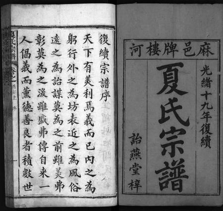 湖北夏氏族谱-夏氏宗谱 [29卷,首2卷](别名：麻邑牌楼河夏氏宗谱、Xia Shi Zong Pu).pdf电子版插图2