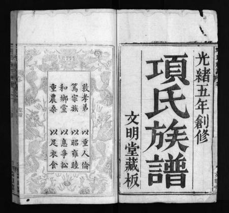 湖北项氏族谱-项氏族谱 [10卷,含首1卷](别名：Xiang Shi Zu Pu、项氏族谱).pdf电子版插图2
