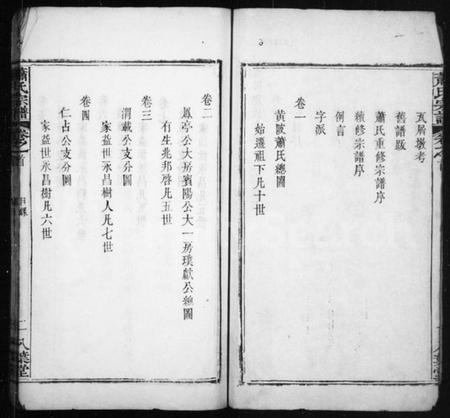 湖北萧氏族谱-萧氏宗谱 [20卷,首未各1卷](别名：黄陂萧氏).pdf电子版插图3