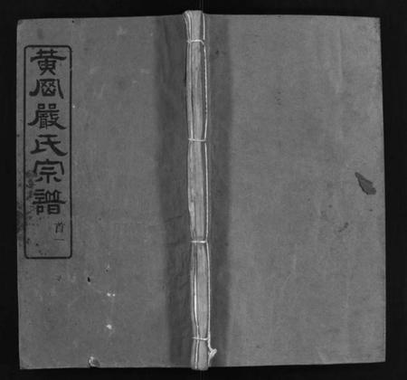 湖北严氏族谱-黄冈严氏宗谱 [15卷,首4卷](别名：严氏宗谱、Huanggang Yan Shi Zong Pu、黄冈严氏宗谱).pdf电子版插图1