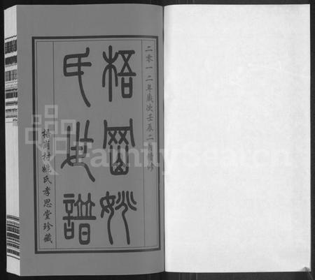 江苏姚氏族谱-常州梧岗村姚氏世谱 [12卷,及卷首](姚氏世谱).pdf电子版插图1