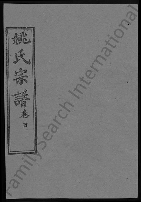 湖北姚氏族谱-姚氏宗谱 [13卷,首2卷](别名：Yao Shi Zong Pu、姚氏宗谱).pdf电子版