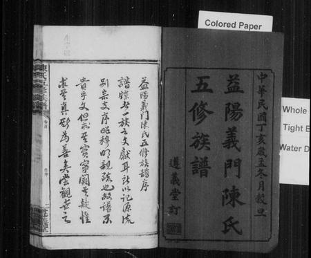 湖南陈氏族谱-益阳义门陈氏五修族谱 [13卷,含首3卷,末1卷].pdf电子版插图1