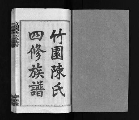 湖南陈氏族谱-竹园陈氏四修族谱 [25卷,首3卷].pdf电子版插图1