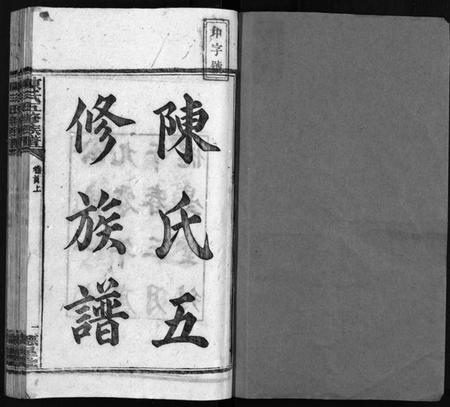 湖南陈氏族谱-陈氏五修族谱 [41卷,首3卷].pdf电子版插图1