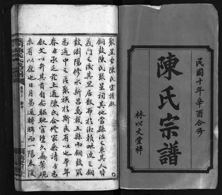 湖南陈氏族谱-陈氏宗谱 [20卷,首3卷].pdf电子版插图1