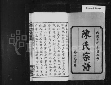 湖南陈氏族谱-陈氏宗谱 [20卷,首4卷].pdf电子版插图1