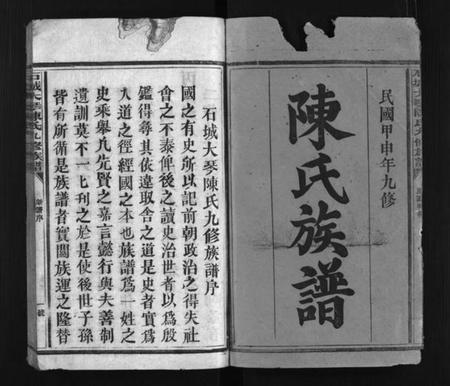 江西陈氏族谱-石城大琴陈氏九修族谱 [23卷, 彚志4卷].pdf电子版插图1