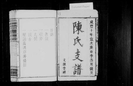 江西陈氏族谱-石溪陈氏重修支谱 [3卷,及卷首].pdf电子版插图1