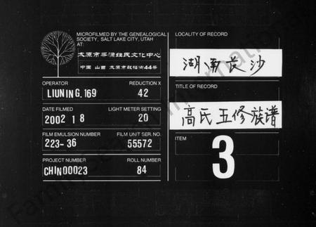 湖南高氏族谱-高氏五修族谱 [13卷,首2卷].pdf电子版