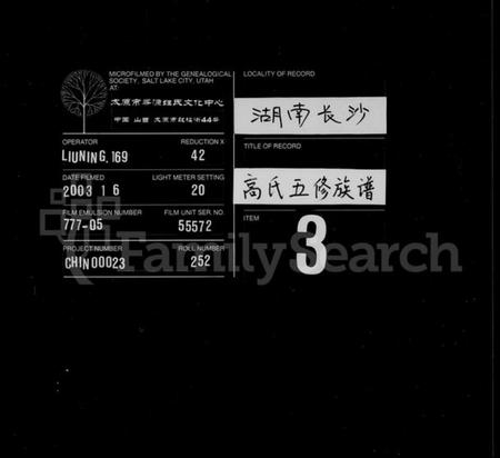 湖南高氏族谱-高氏族谱 [25卷,首3卷].pdf电子版