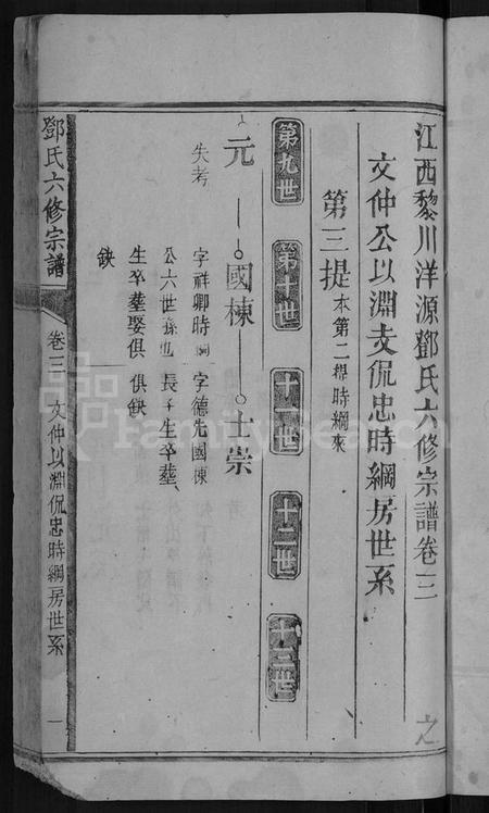 江西邓氏族谱-邓氏六修宗谱 [残卷].pdf电子版插图3