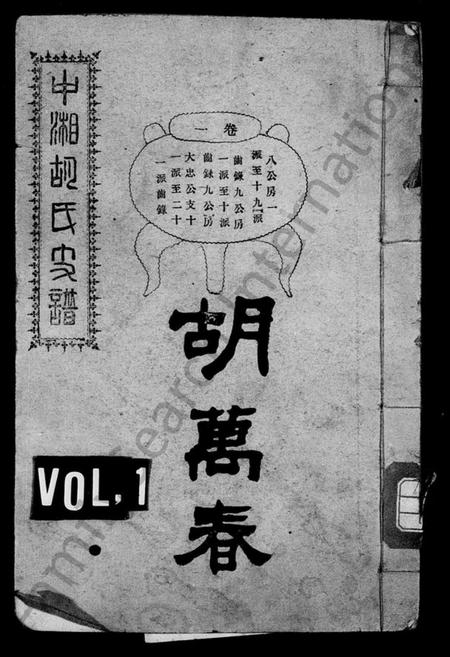 湖南胡氏族谱-胡氏支谱 [4卷].pdf电子版插图1