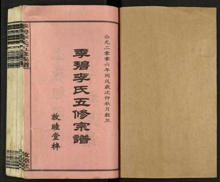 湖南李氏族谱-季碧李氏五修族谱 [全1册].pdf电子版插图1