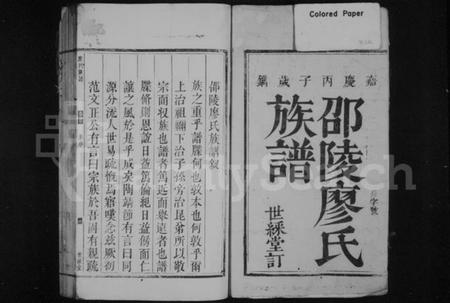 湖南廖氏族谱-邵陵廖氏族谱 [2卷,首1卷].pdf电子版插图1