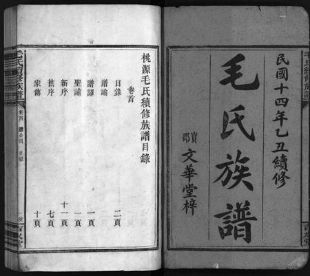 湖南毛氏族谱-毛氏族谱 [4卷,含首1卷].pdf电子版插图2