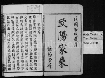 湖南欧阳氏族谱-湘东欧阳五修族谱.pdf电子版插图2 湖南欧阳氏族谱-湘东欧阳五修族谱.pdf电子版插图2