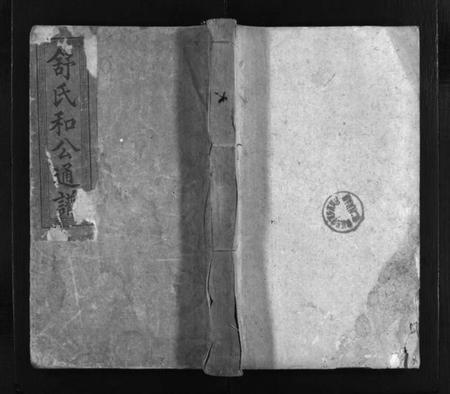 湖南舒氏族谱-舒氏和公通谱 [不分卷].pdf电子版插图1