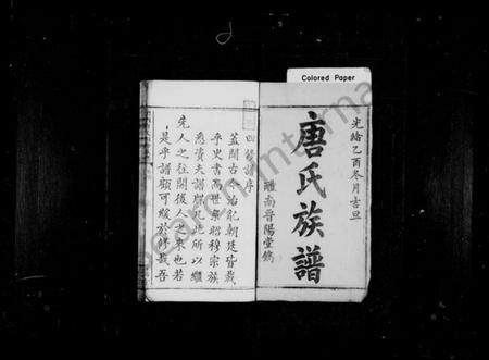 湖南唐氏族谱-唐氏族谱 [8卷,首末各1卷].pdf电子版插图2