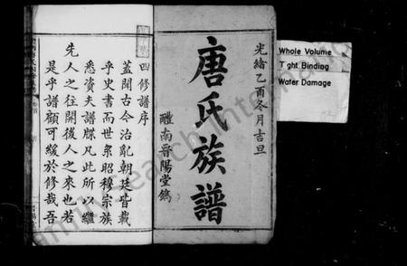 湖南唐氏族谱-唐氏族谱 [8卷,首末各1卷].pdf电子版插图3