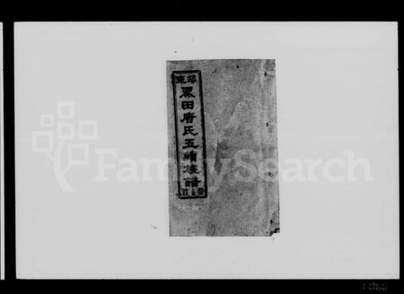 湖南唐氏族谱-邵东黑田唐氏五续族谱 [卷数杂异].pdf电子版插图4