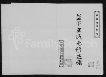 湖南王氏族谱-湖南湘潭花石蓝下王氏七修支谱.pdf电子版插图2