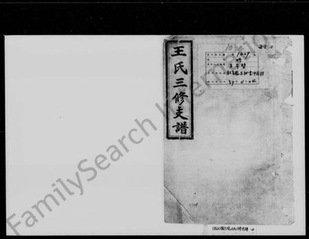 湖南王氏族谱-王氏三修支谱 [4卷].pdf电子版