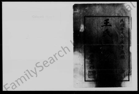 湖南王氏族谱-王氏三修支谱 [4卷].pdf电子版插图1