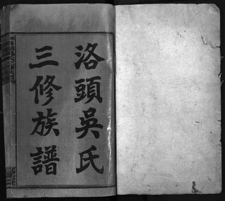 湖南吴氏族谱-洛头吴氏三修族谱 [12卷].pdf电子版插图1